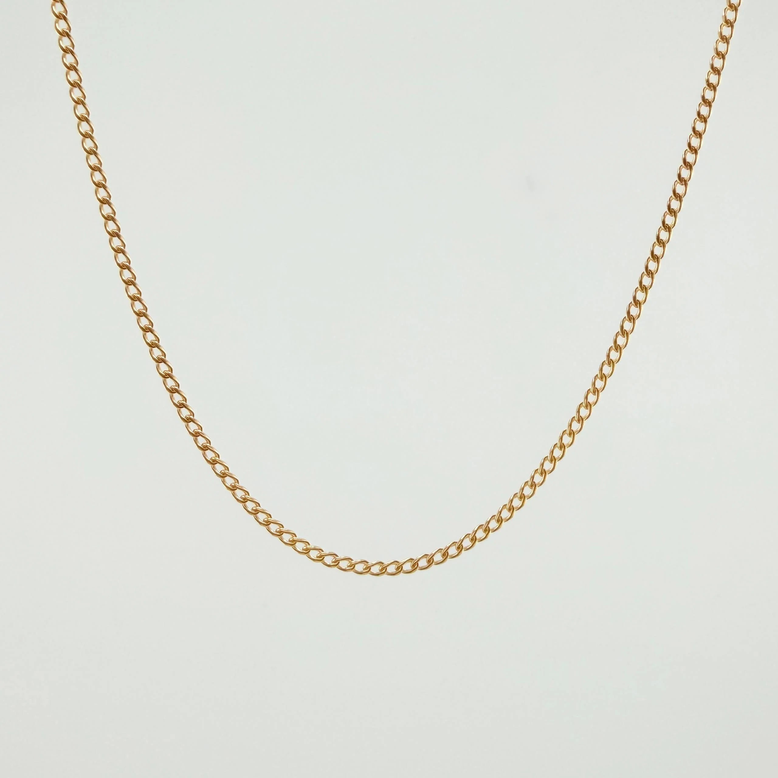 Mini Cuban Links 2.6gr / 19 3/4 in / 0.8mm Yellow Gold +1 18K %