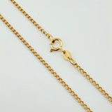 Cadena Mini Cubana 1.5gr / 23 1/2 in / 1.5mm Oro Amarillo +1 18K *