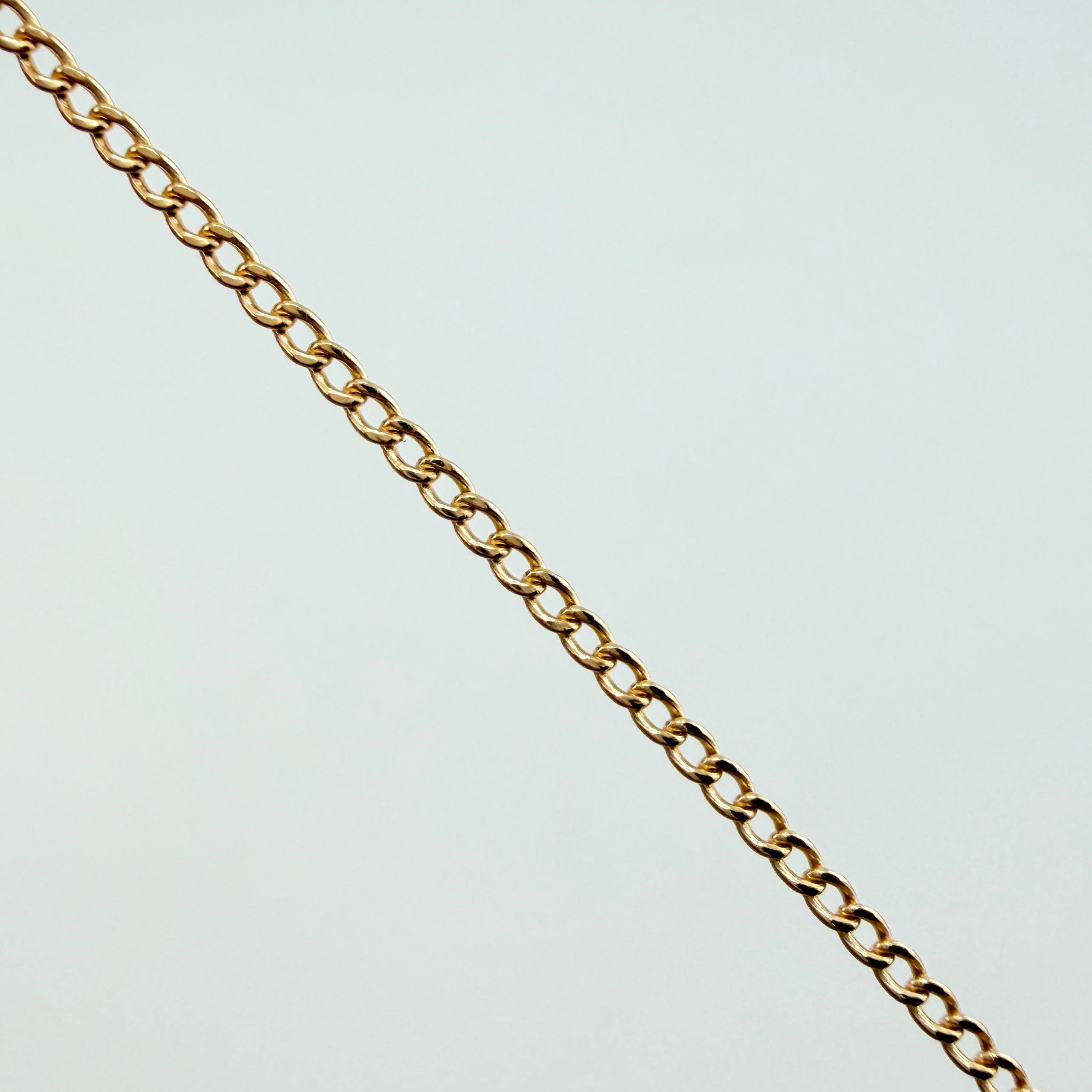 Cadena Mini Cubana 1.45gr / 23 1/2 in / 1.5mm Oro Amarillo +1 18K *
