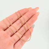 Cadena Mini Cubana 1.45gr / 23 1/2 in / 1.5mm Oro Amarillo +1 18K *