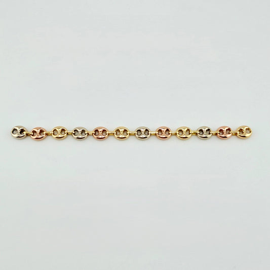 Herraje Retazo GC 12 Eslabones 1.8gr / 3 3/4 in / 5.4mm Tres Oros 18K