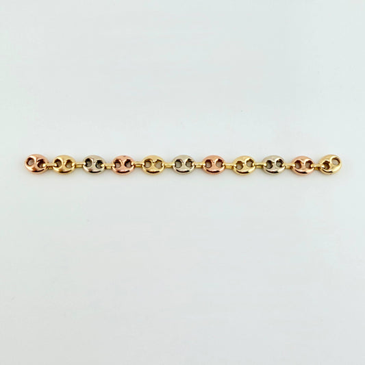 Herraje Retazo GC 11 Eslabones 1.65gr / 3 1/2 in / 5.4mm Tres Oros 18K