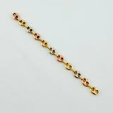 Herraje Retazo GC 11 Eslabones 1.65gr / 3 1/2 in / 5.4mm Tres Oros 18K