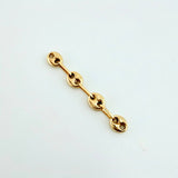 Herraje Retazo GC 4 Eslabones 0.4gr / 1 1/4 in / 4.2mm Oro Amarillo 18K