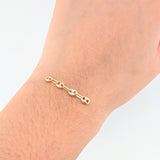 Herraje Retazo GC 4 Eslabones 0.4gr / 1 1/4 in / 4.2mm Oro Amarillo 18K