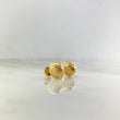 Stud Earrings Media Bead 1.2gr / 9mm Diamond Cut Yellow Gold