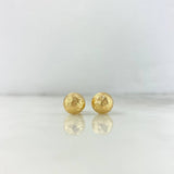 Topos Media Bola 1.15gr / 9mm Diamantado Oro Amarillo 18K *