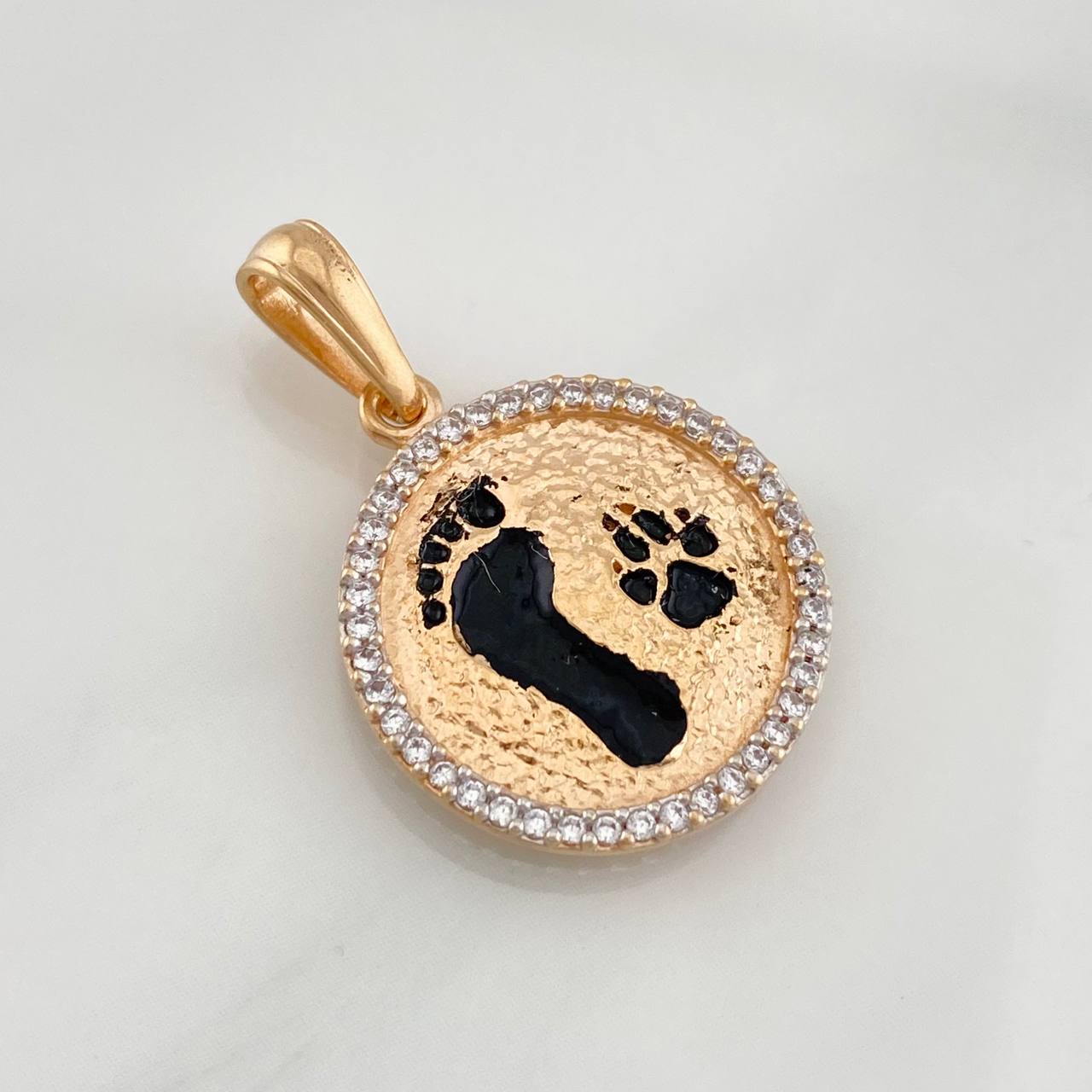 Dije Huellas 3.15g / 1 in Oro Rosa 18K