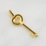Key Pendant 2.4g / 1 1/2 in Yellow Gold 18K