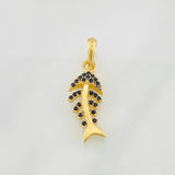 Fishbone Pendant 1.85g / 1 in Yellow Gold 18K