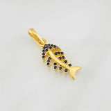 Fishbone Pendant 1.85g / 1 in Yellow Gold 18K