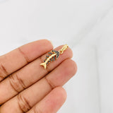 Fishbone Pendant 1.85g / 1 in Yellow Gold 18K