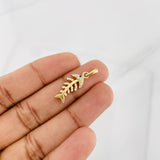 Fishbone Pendant 1.85g / 1 in Yellow Gold 18K