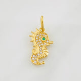 Dije Caballito de Mar 1.35g / 3/4 in Oro Amarillo 18K