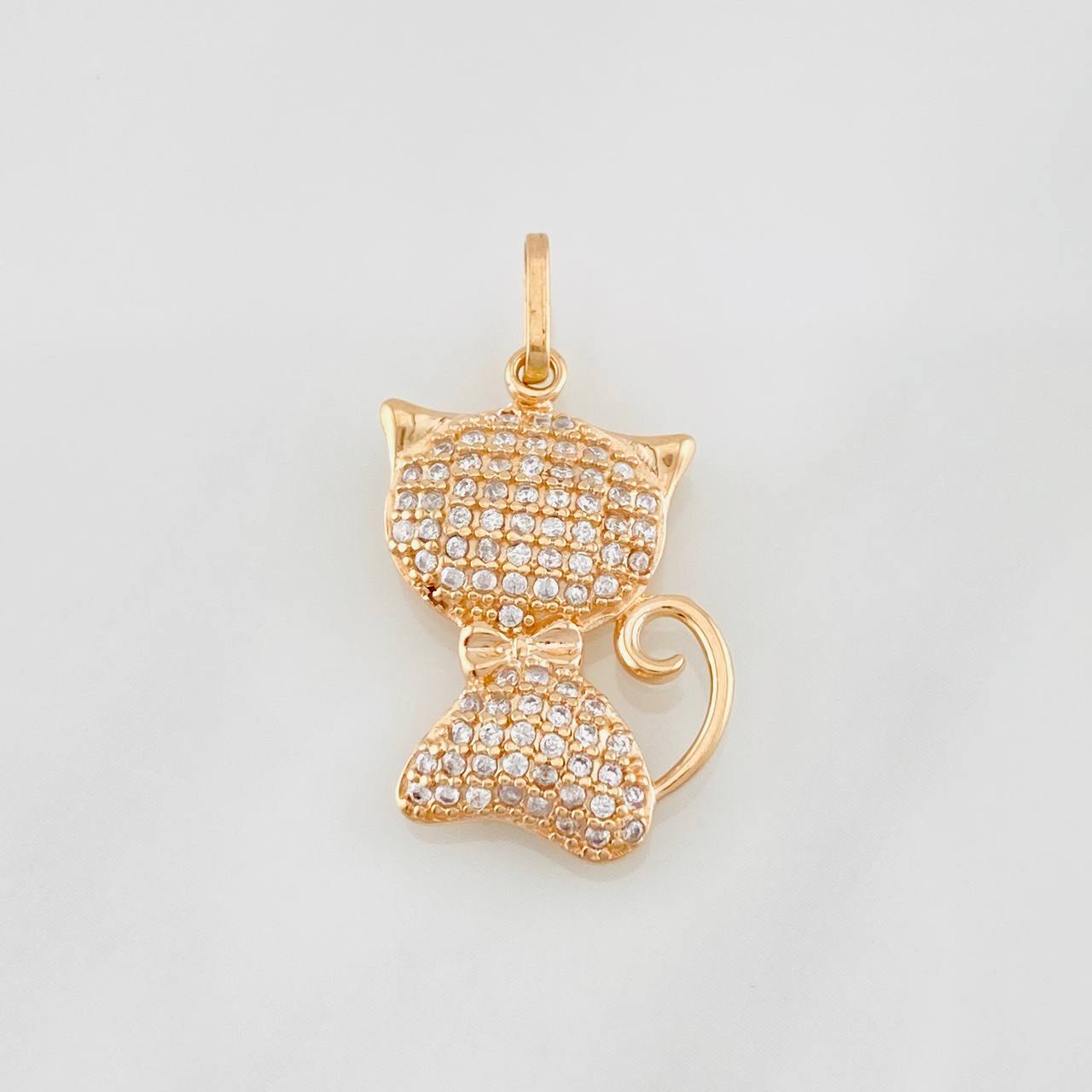 Dije Gato 2.25g / 1 in Oro Rosa 18K