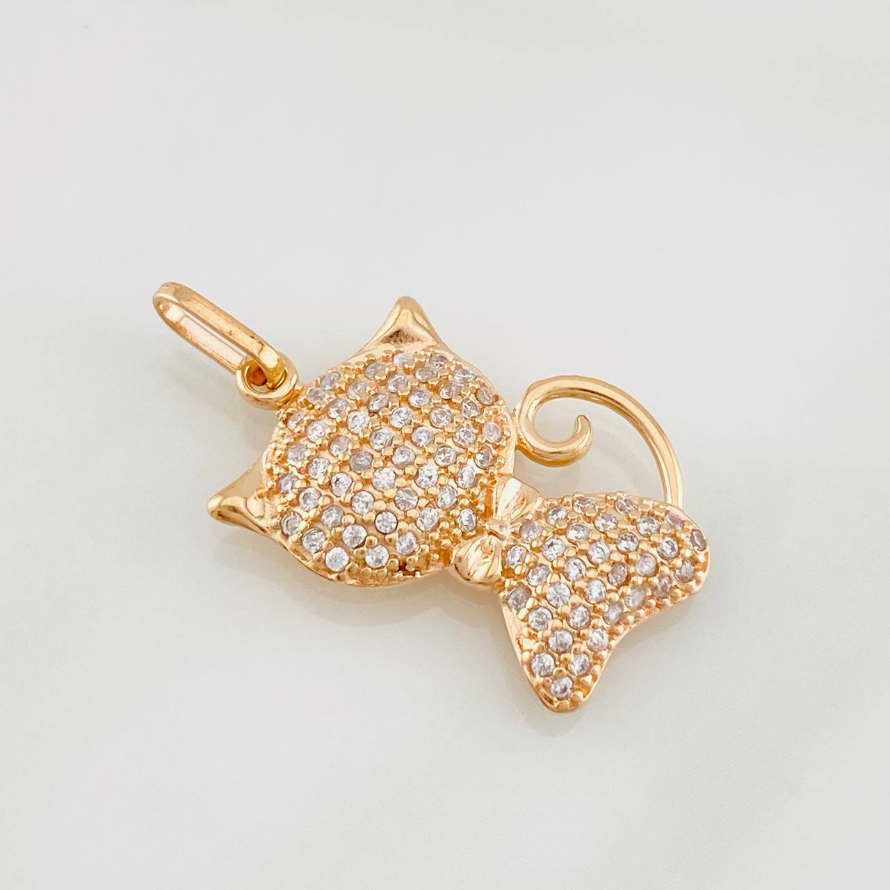 Dije Gato 2.25g / 1 in Oro Rosa 18K
