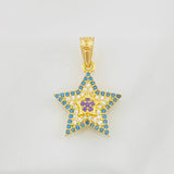 Dije Estrellas 1.25g / 3/4 in Oro Amarillo 18K