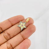 Dije Estrellas 1.25g / 3/4 in Oro Amarillo 18K