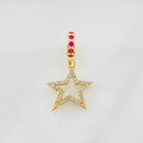 Pendant Star 1.5g / 1 in Yellow 18K Gold