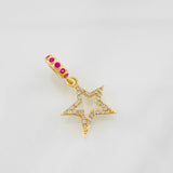 Pendant Star 1.5g / 1 in Yellow 18K Gold