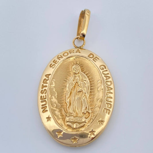Dije Virgen de Guadalupe 2.95gr / 1 1/2 in / Oro Amarillo 18K $