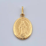 Pendant Maria Milagrosa 0.85gr / 3/4 in / 18K Gold $