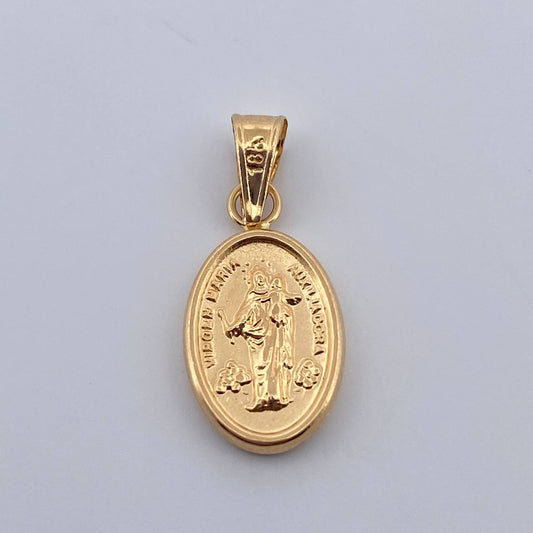 Dije Virgen María Auxiliadora  0.7gr / 3/4 in / Oro Amarillo 18K $