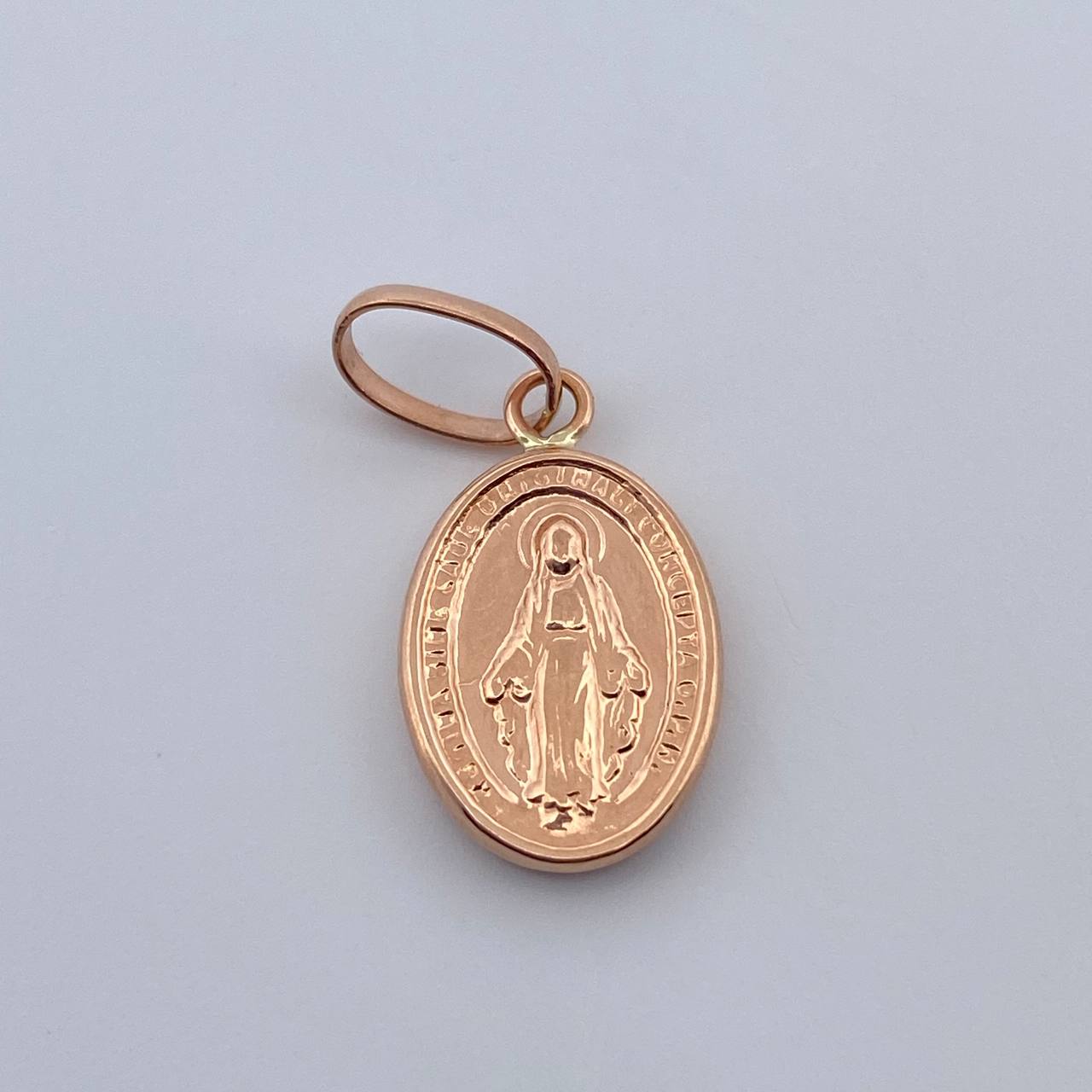 Dije Virgen Milagrosa 0.75gr / 3/4 in / Oro Rosa 18K $