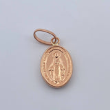Dije Virgen Milagrosa 0.75gr / 3/4 in / Oro Rosa 18K $