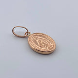 Dije Virgen Milagrosa 0.75gr / 3/4 in / Oro Rosa 18K $