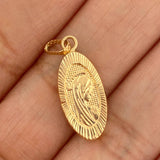 Dije Virgen Maria 1.1gr / 3/4 in / Oro Amarillo 18K $