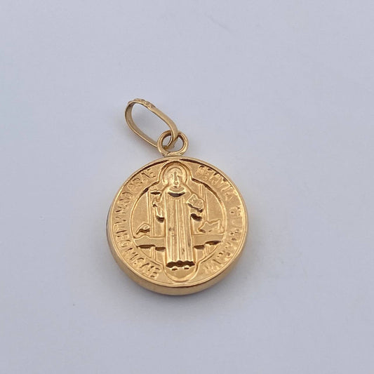 Dije San Benito 0.7gr / 3/4 in / Oro Amarillo 18K $