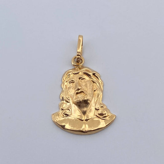 Dije Rostro Cristo 0.8gr / 3/4 in / Oro Amarillo 18K $