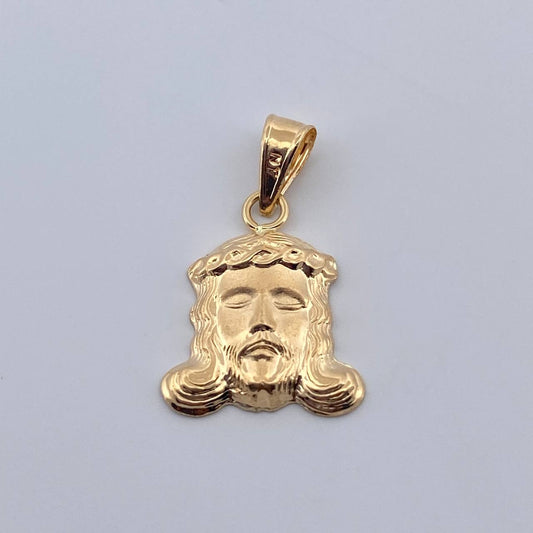 Dije Rostro Cristo 0.7gr / 3/4 in / Oro Amarillo 18K $