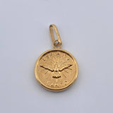Dije Espiritu Santo 0.9gr / 3/4 in / Oro Amarillo 18K $