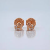 Topos Silueta Corazon 0.55gr / Oro Rosa 18K %