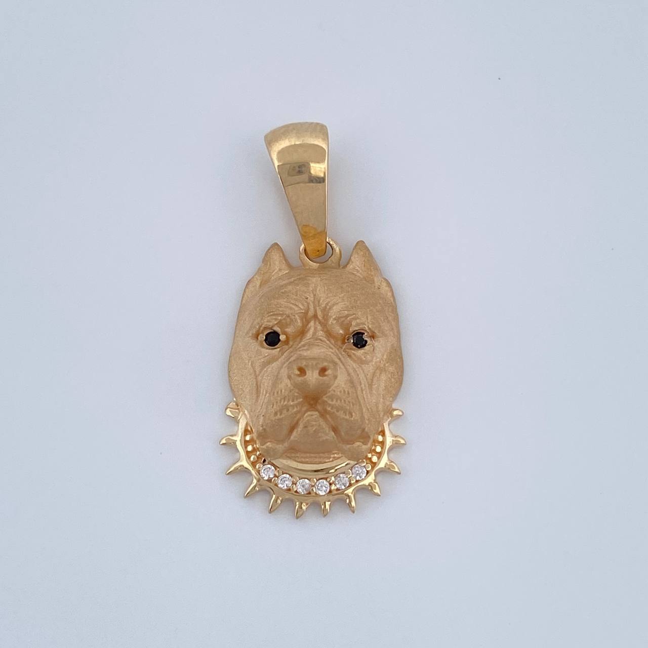 Dije Rostro Perro 2.5gr / 1 in / Oro Amarillo 18K $