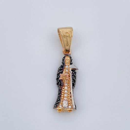 Dije Santa Muerte 2.6gr / 1 1/4 in / Tres Oros 18K $