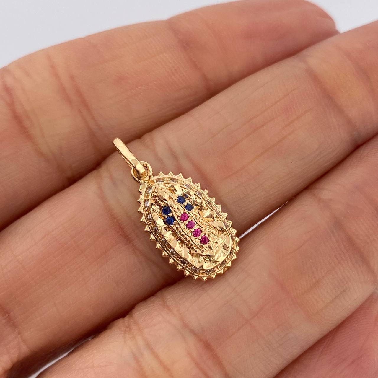 Dije Virgen de Guadalupe 1.55gr / 3/4 in / Oro Amarillo 18K $