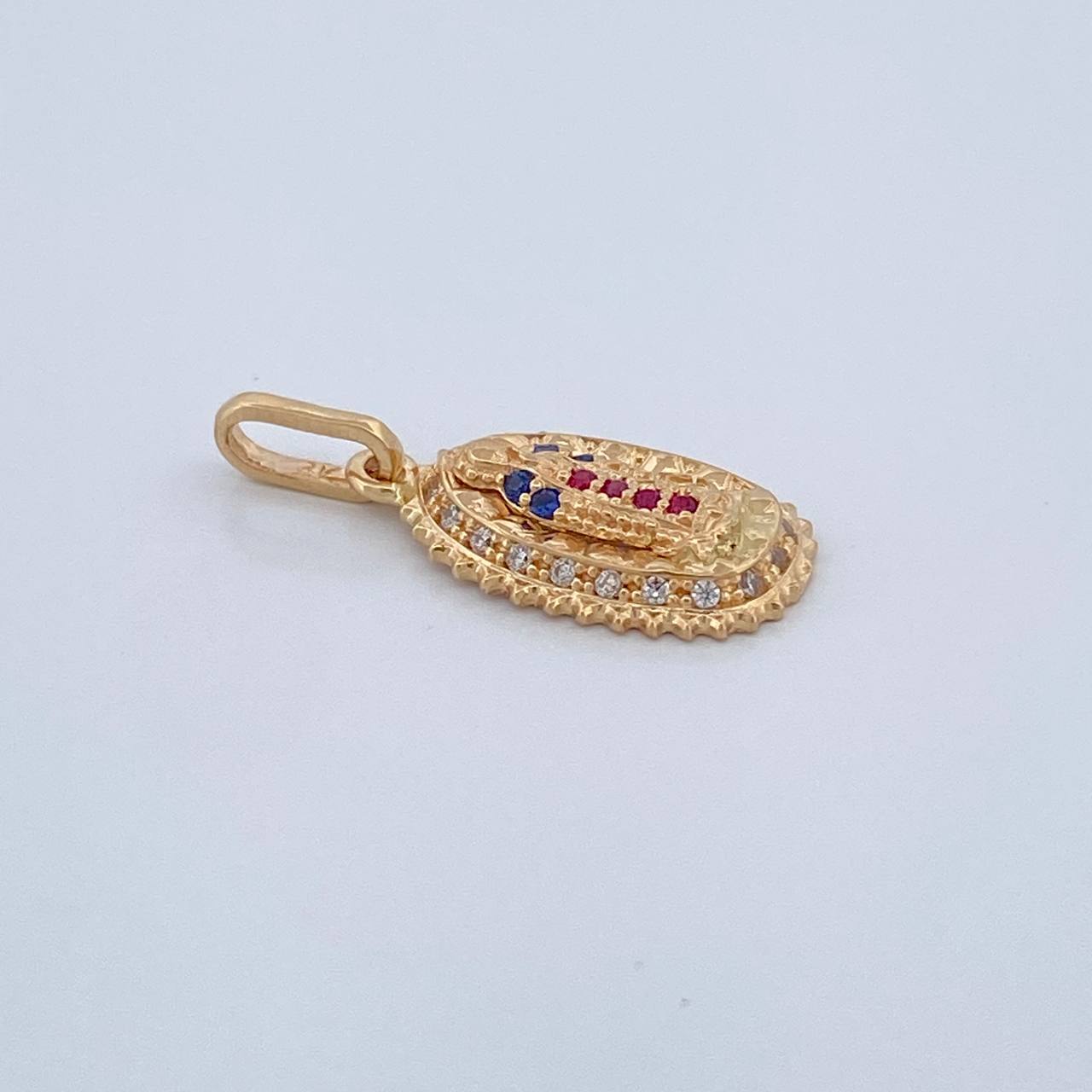 Dije Virgen de Guadalupe 1.55gr / 3/4 in / Oro Amarillo 18K $