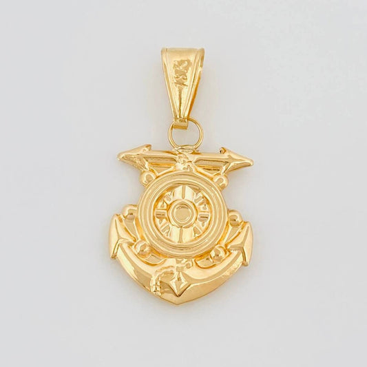 Dije Ancla 1.7 g / 1 1/4 in Oro Amarillo 18K