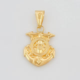 Dije Ancla 1.7 g / 1 1/4 in Oro Amarillo 18K