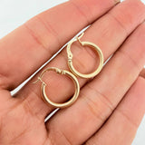 Candongas Zion 1.25 g / 3/4 in Oro Amarillo 18K