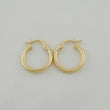 Candongas Zion 1.25 g / 3/4 in Oro Amarillo 18K