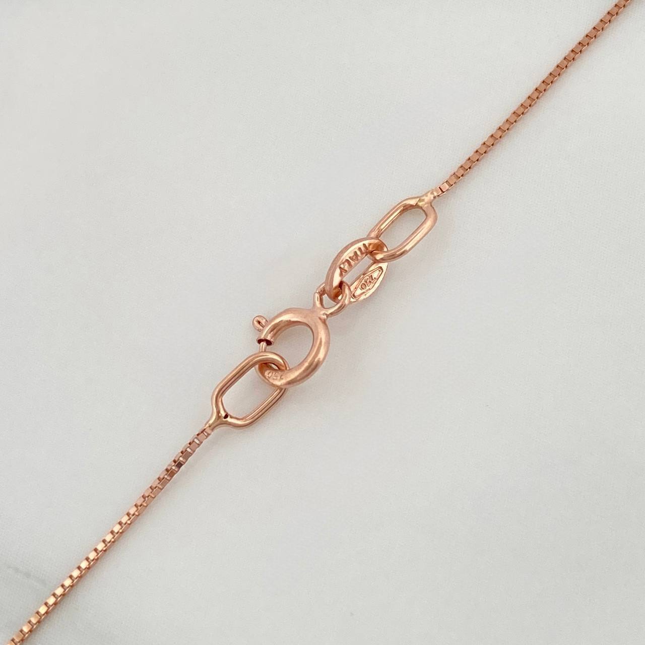 Cadena Veneciana Msk 3.45 g / 18 3/4 in / 0.5 mm Oro Rosa 18K