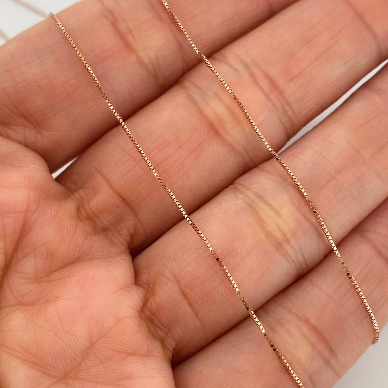 Cadena Veneciana Msk 3.45 g / 18 3/4 in / 0.5 mm Oro Rosa 18K