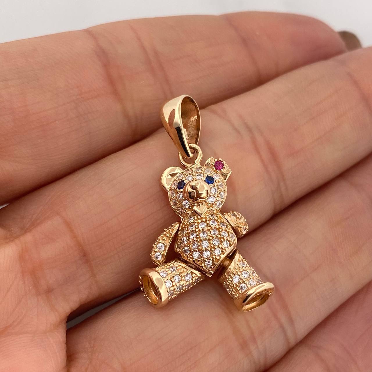 Dije Oso Articulado 4.65 g / 1 1/4 in Oro Amarillo 18K