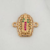 Charm Virgen De Guadalupe 1.15 g / 1/2 in Yellow Gold 18K
