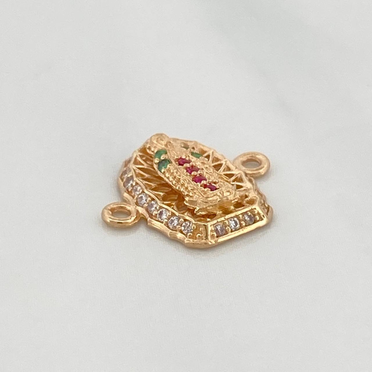 Herraje Virgen De Guadalupe 1.1 g / 1/2 in Oro Amarillo 18K