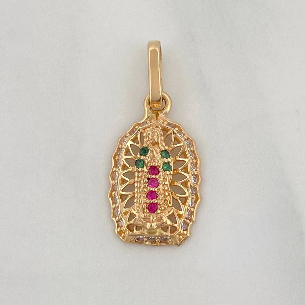 Pendant Virgin of Guadalupe 1.55 g / 3/4 in Yellow Gold 18K